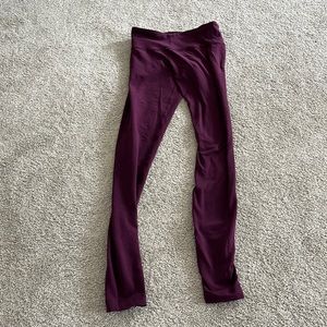 Maroon Lululemon long leggings
